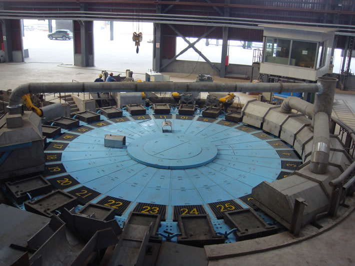 圆盘阳极铸造机